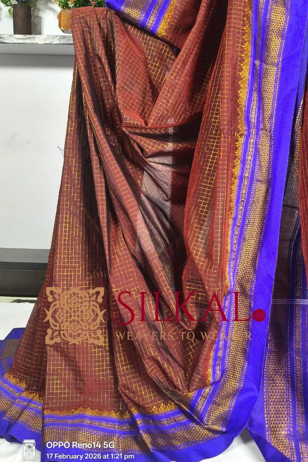 Ilkal_Chandrunga_Cotton_Silk_Saree_SKL03285