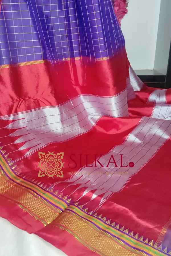 Ilkal_Checked_The_Mercerized_Silk_Saree_Code-_SKL1799