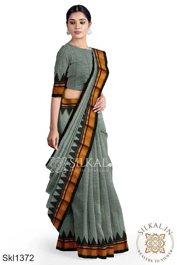 Ilkal_Checks_Chaduranga_Saree_SKL3070