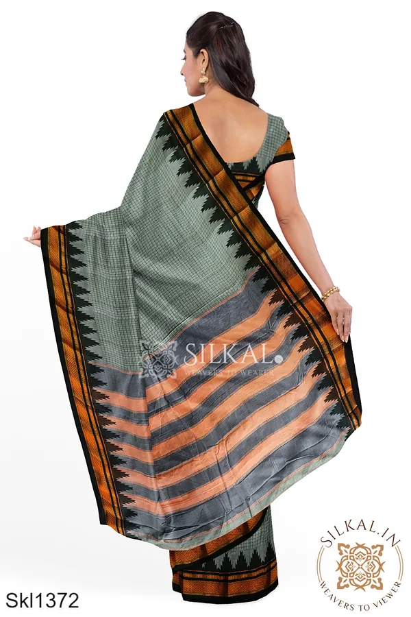 Ilkal_Checks_Chaduranga_Saree_SKL3070