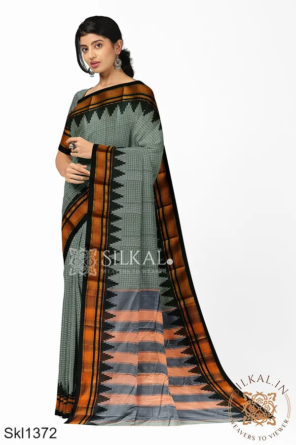 Ilkal_Checks_Chaduranga_Saree_SKL3070