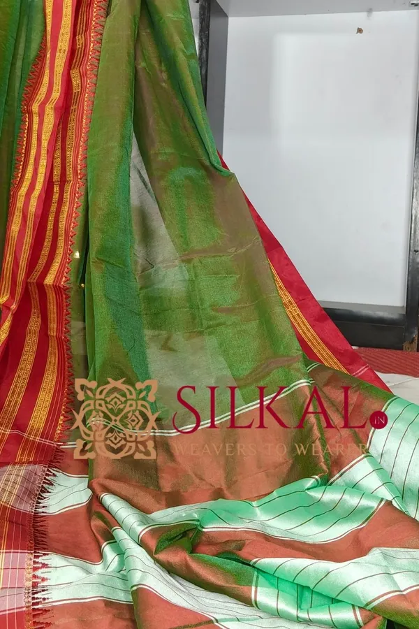 Ilkal_Cotton_Gaadi_Dadi_Plain_Saree_SKL2060