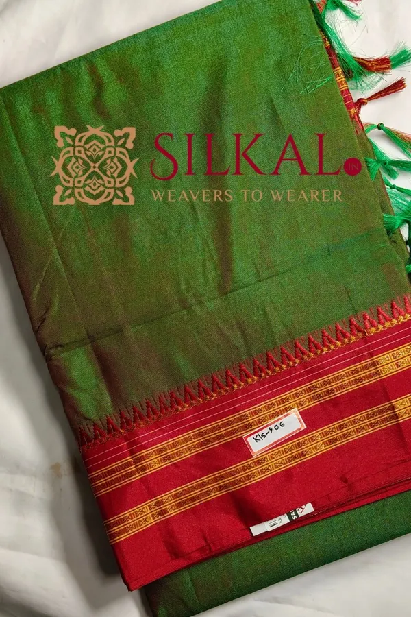 Ilkal_Cotton_Gaadi_Dadi_Plain_Saree_SKL2060