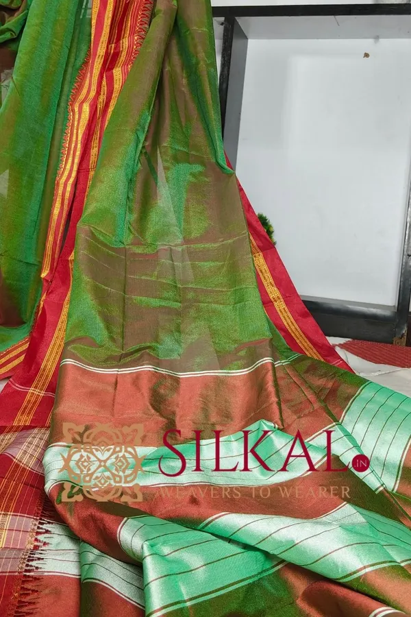 Ilkal_Cotton_Gaadi_Dadi_Plain_Saree_SKL2060