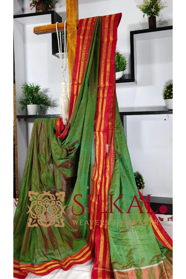 Ilkal_Cotton_Gaadi_Dadi_Plain_Saree_SKL2060