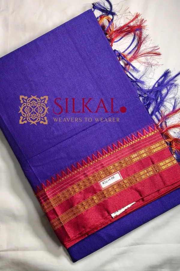 Ilkal_Cotton_Gaadi_Dadi_Plain_Saree__SKL2058