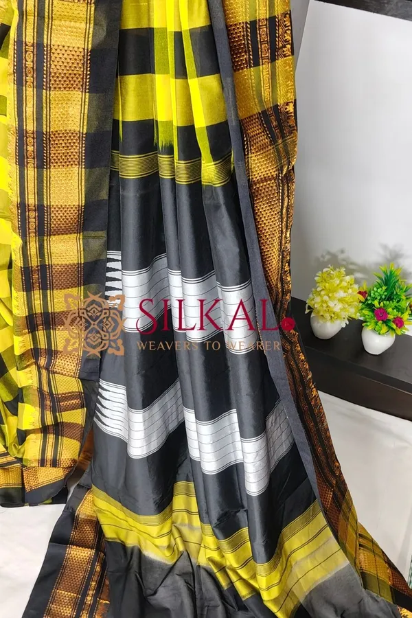Ilkal_Cotton_Silk_Big_Checks_Saree_SKL04060