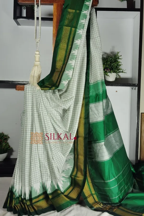 Ilkal_Cotton_Silk_Chadaranga_Temple_Saree