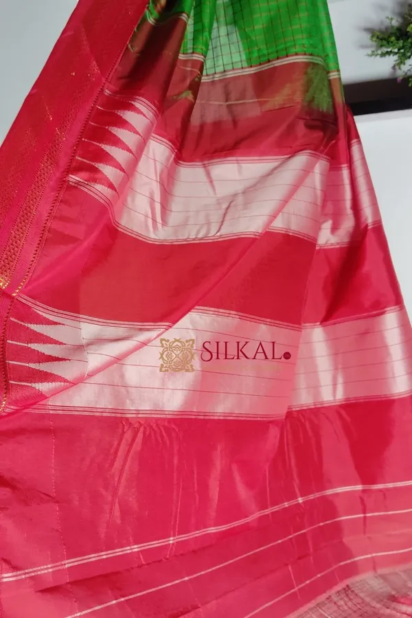 Ilkal_Cotton_Silk_Chadaranga_Temple_Saree_skl1937