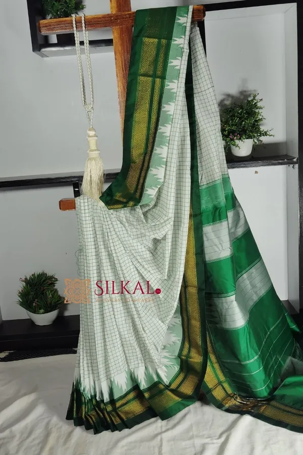 Ilkal_Cotton_Silk_Chadaranga_Temple_Saree