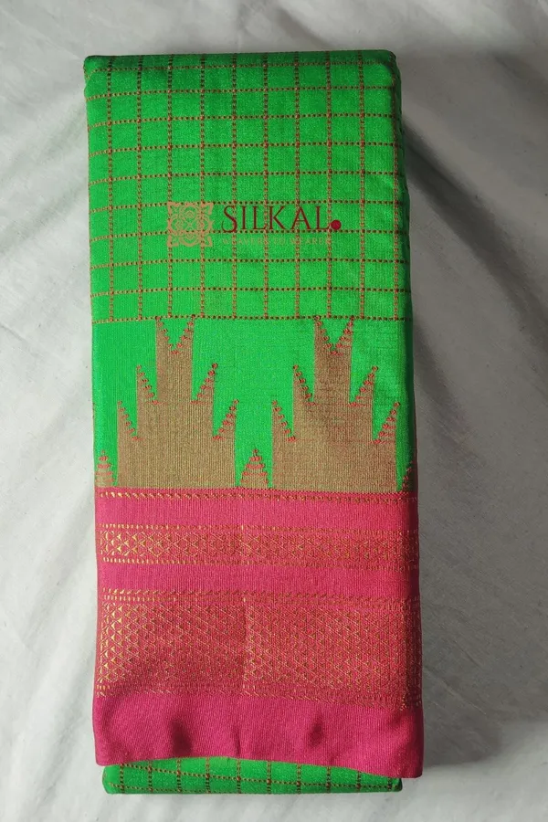 Ilkal_Cotton_Silk_Chadaranga_Temple_Saree_skl1937