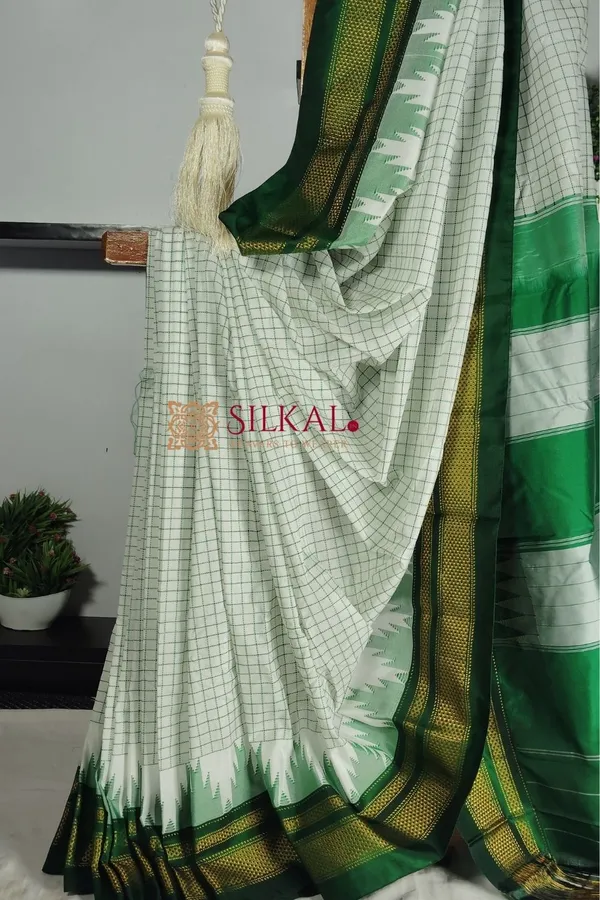 Ilkal_Cotton_Silk_Chadaranga_Temple_Saree
