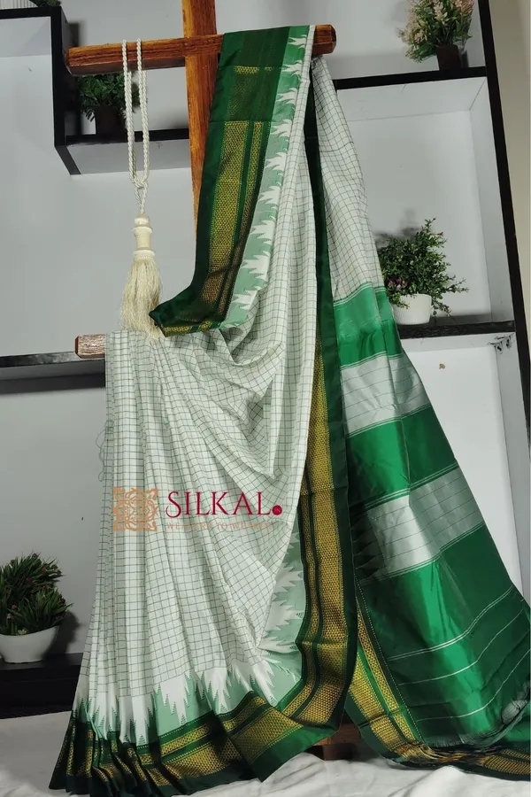 Ilkal_Cotton_Silk_Chadaranga_Temple_Saree