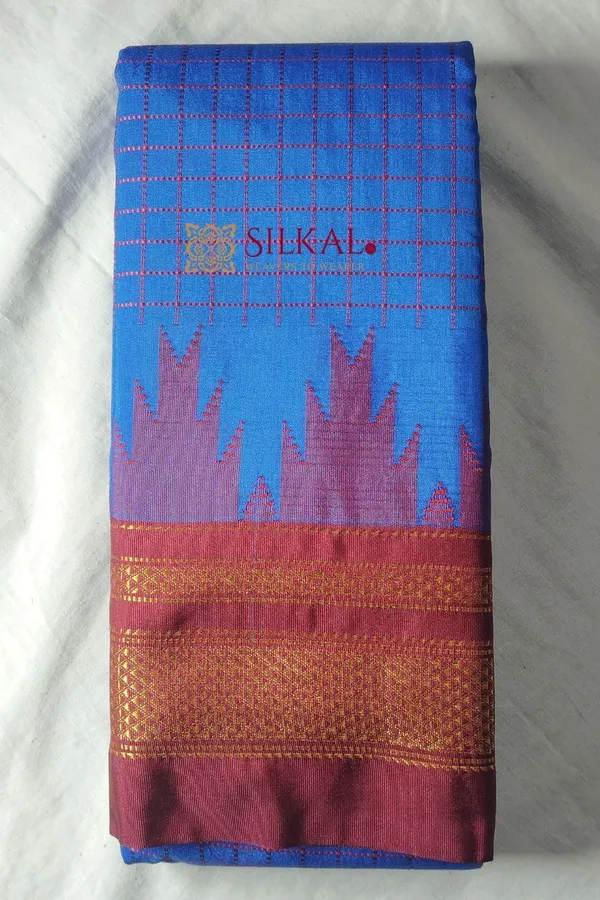Ilkal_Cotton_Silk_Chadaranga_Temple_Saree
