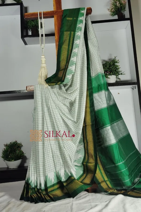 Ilkal_Cotton_Silk_Chadaranga_Temple_Saree
