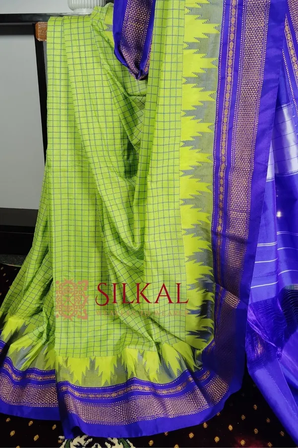 Ilkal_Cotton_Silk_Chadaranga_Temple_Saree_Saree_Code-_SKL1784