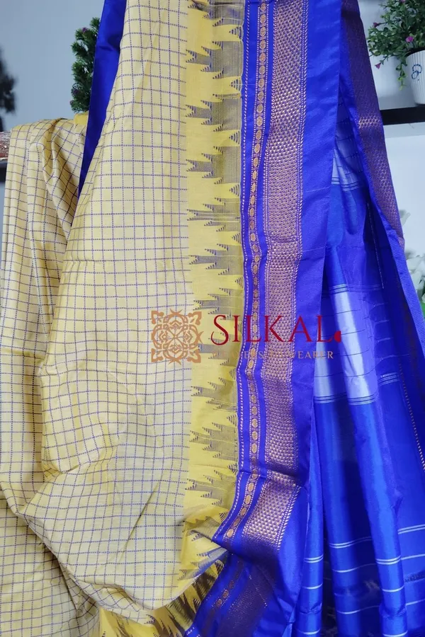 Ilkal_Cotton_Silk_Chadaranga_Temple_Saree_Saree_Code-_SKL1313