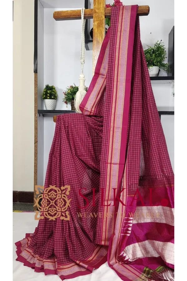 Ilkal_Cotton_Silk_Chikki_Paras_Handloom_Saree_Saree_Code-_SKL3230