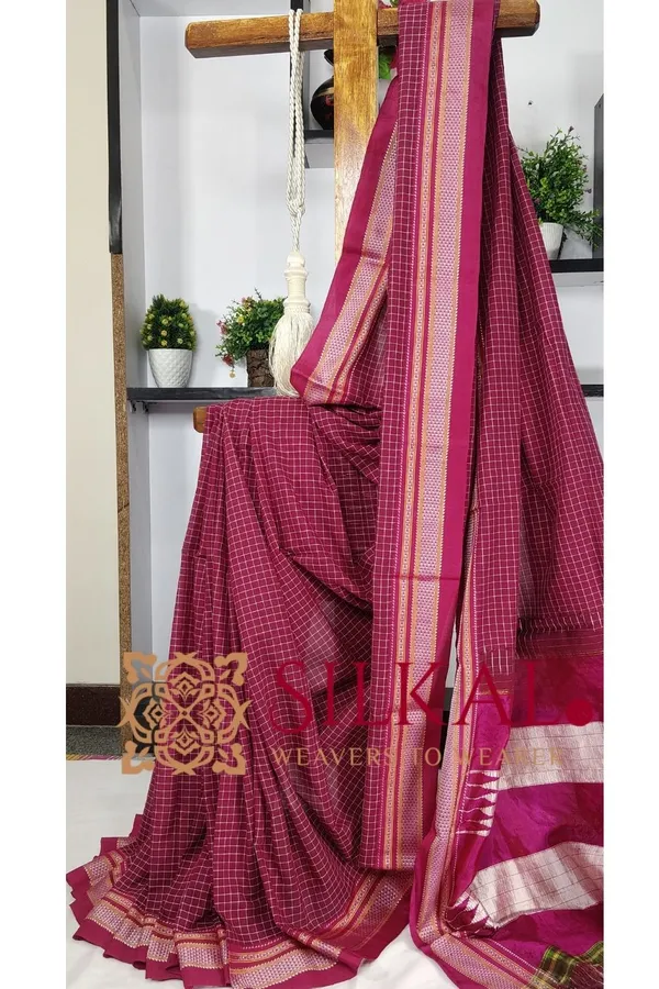 Ilkal_Cotton_Silk_Chikki_Paras_Handloom_Saree_Saree_Code-_SKL3230