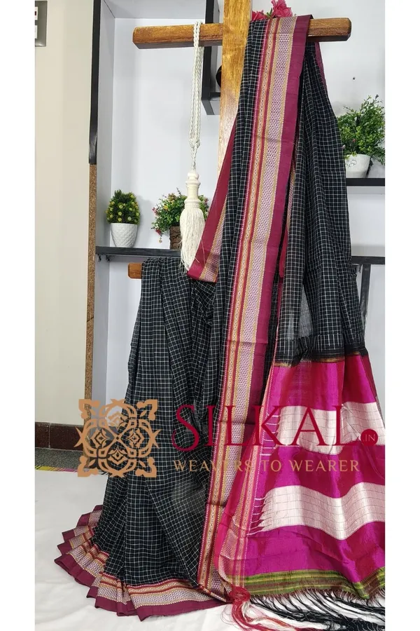 Ilkal_Cotton_Silk_Chikki_Paras_Handloom_Saree_Saree_Code-_SKL3231