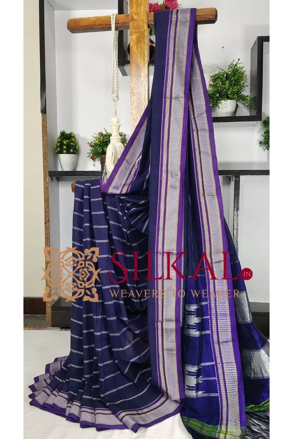Ilkal_Cotton_Silk_Chikki_Paras_Handloom_Saree_Saree_Code-_SKL3245