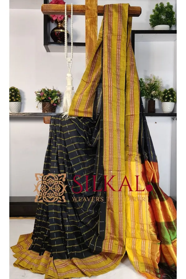 Ilkal_Cotton_Silk_Gayatri_Handloom_Saree_Saree_Code-_SKL03437