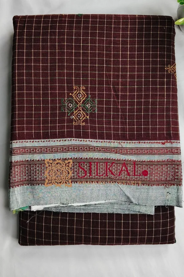 Ilkal_Cotton_Silk_Handloom_With_Kasuti_Saree_SKL03885