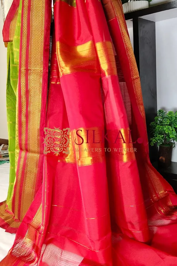 Ilkal_Cotton_Silk_Jarri_Checks_Saree_SKL04152