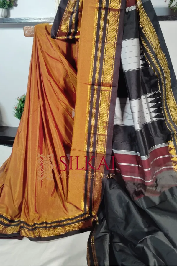 Ilkal_Cotton_Silk_Plain_Saree_Saree_Code-_SKL1875