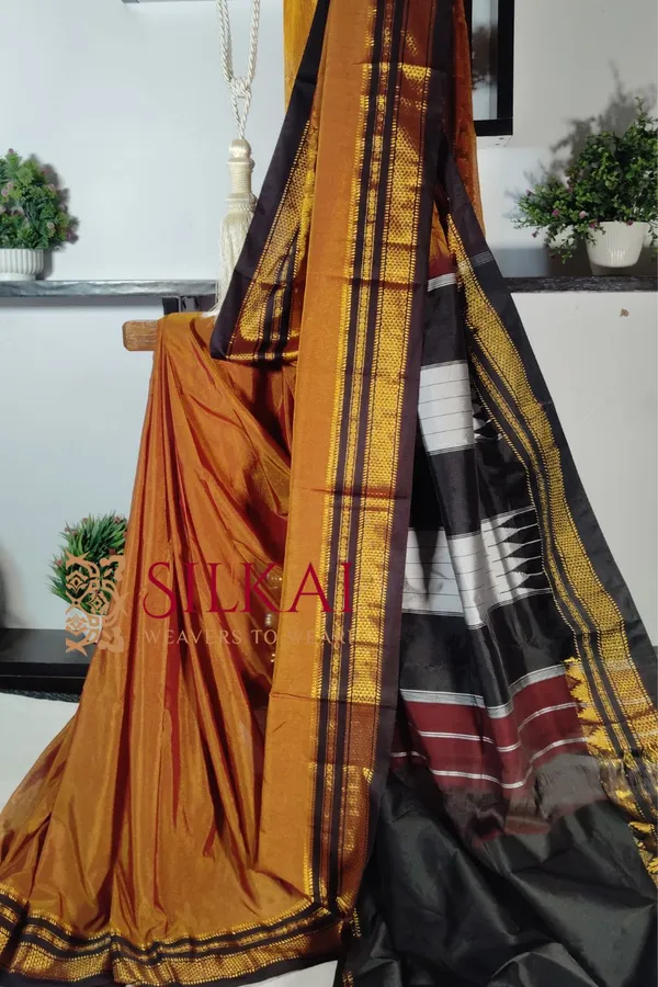 Ilkal_Cotton_Silk_Plain_Saree_Saree_Code-_SKL1875