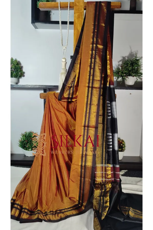 Ilkal_Cotton_Silk_Plain_Saree_Saree_Code-_SKL1875