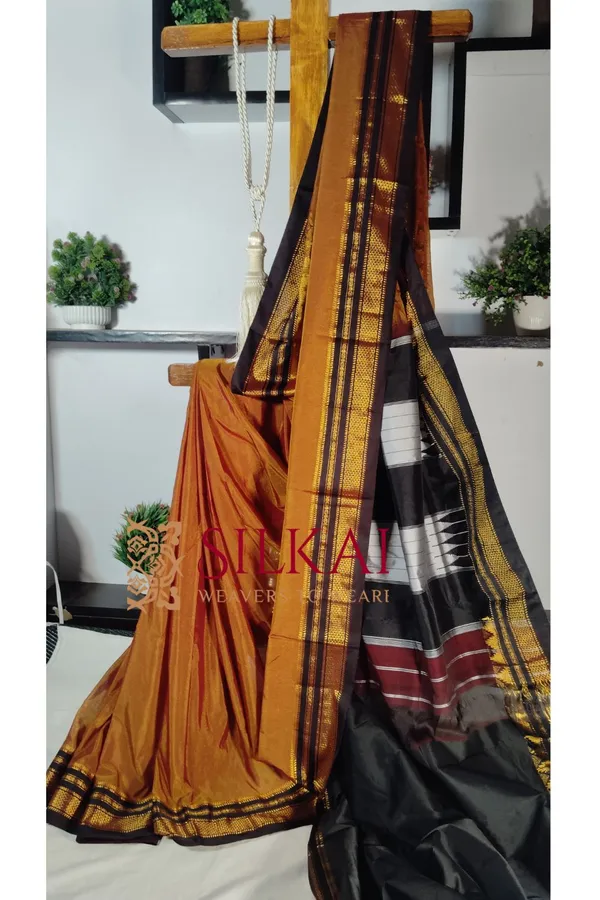 Ilkal_Cotton_Silk_Plain_Saree_Saree_Code-_SKL1875