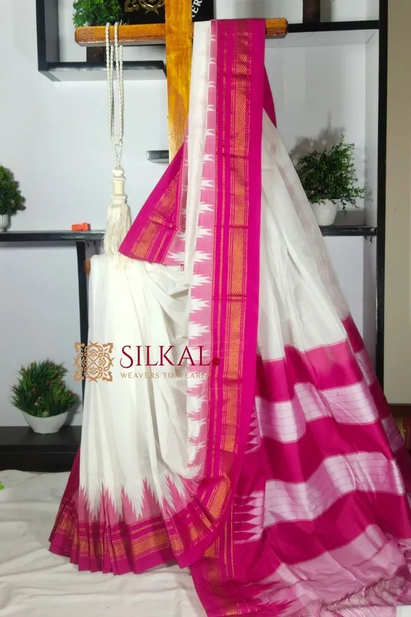 Ilkal_Temple_Cotton_Silk_Saree_Code-_SKL1856