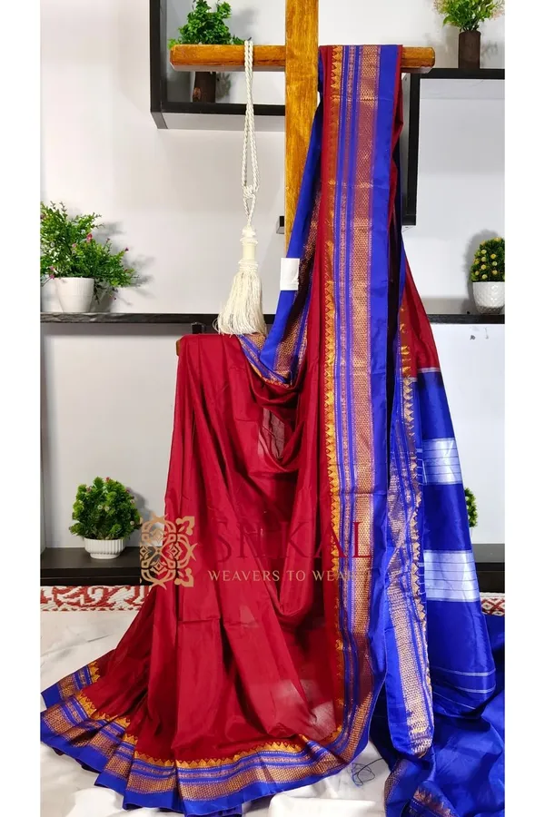 Ilkal_Cotton_Silk_Saree_SKL2016