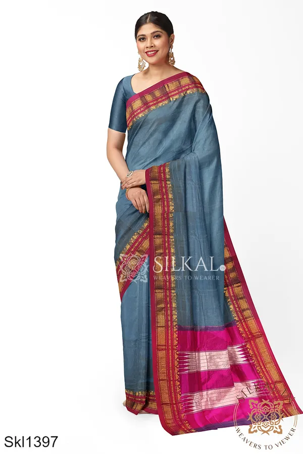 Ilkal_Cotton_Silk_Saree_SKL3066