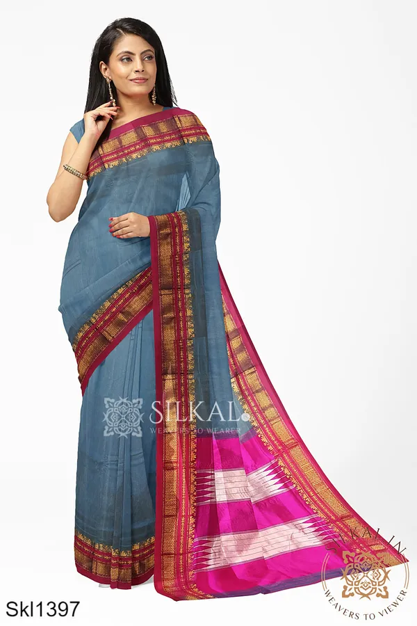 Ilkal_Cotton_Silk_Saree_SKL3066