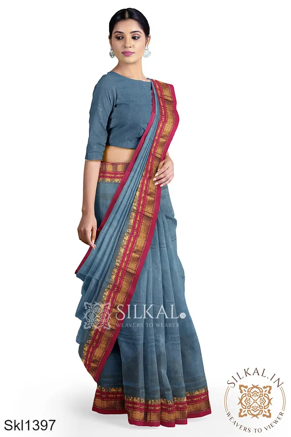 Ilkal_Cotton_Silk_Saree_SKL3066