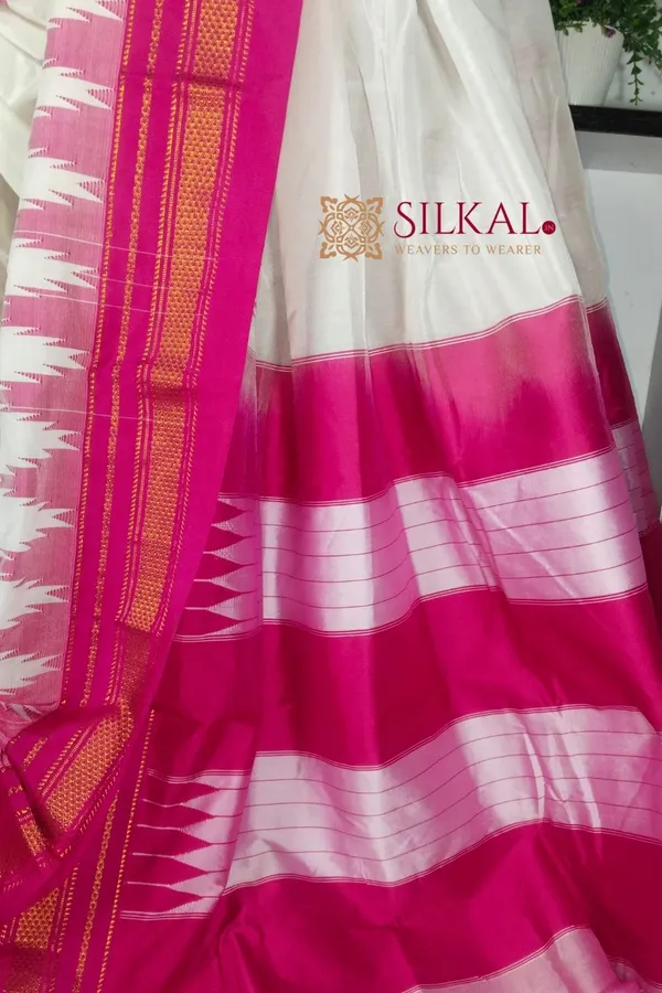 Ilkal_Temple_Cotton_Silk_Saree_Code-_SKL1856