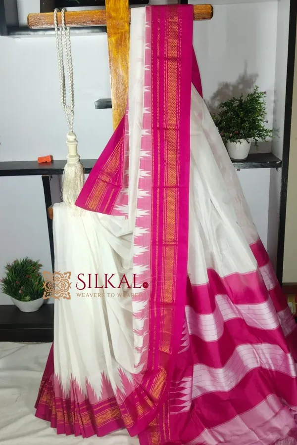 Ilkal_Temple_Cotton_Silk_Saree_Code-_SKL1856