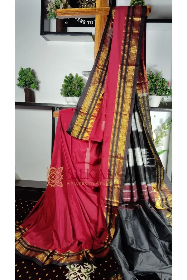 Ilkal_Cotton_Silk_Saree_Code-_SKL1475