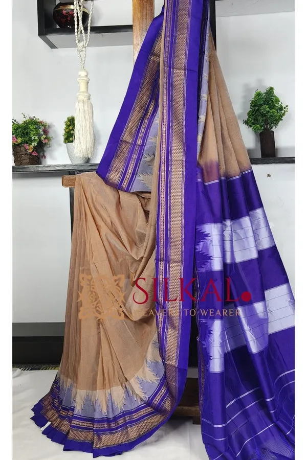 Ilkal_Cotton_Silk_Temple_Saree_Code-_SKL03556