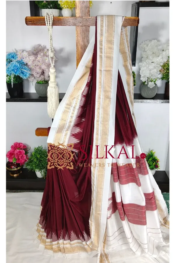 Ilkal_Cotton_Silk_Temple_Saree_SKL04081