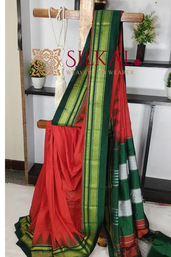 Ilkal_Cotton_Silk_Temple_Saree_Saree_Code-Skl1545