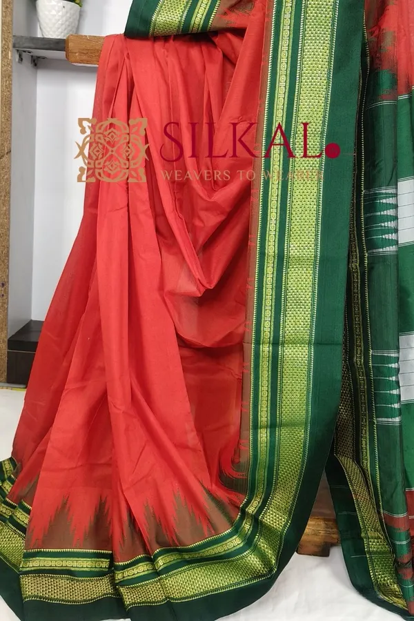 Ilkal_Cotton_Silk_Temple_Saree_Saree_Code-Skl1545