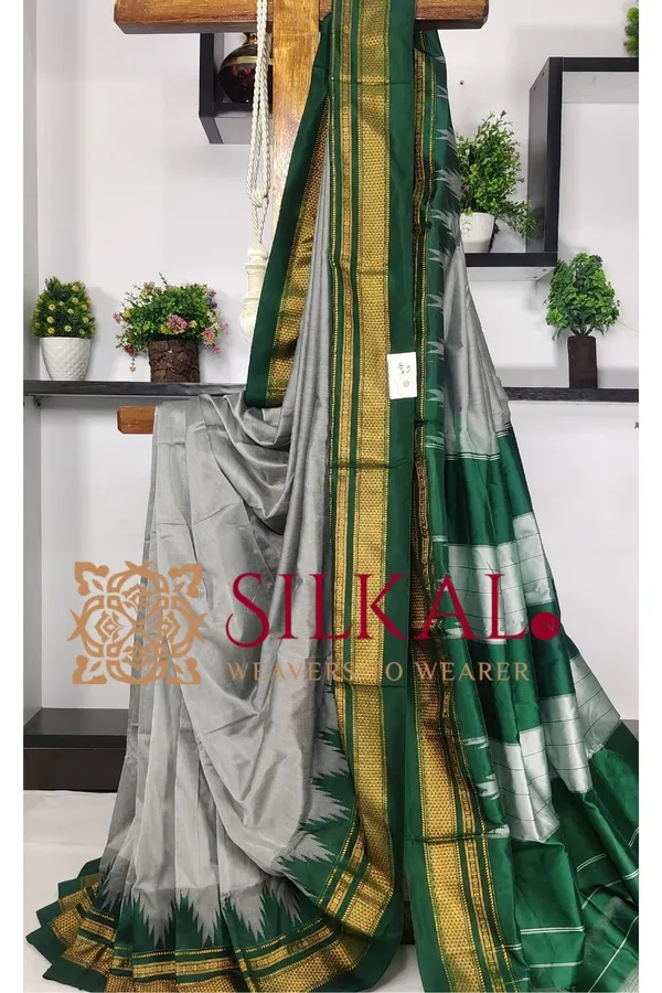 Ilkal_Cotton_Silk_Temple_Saree_Saree_Code-_SKL03374