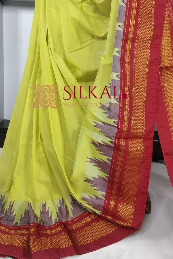 Ilkal_Cotton_Silk_Temple_Saree_Saree_Code-_SKL03389