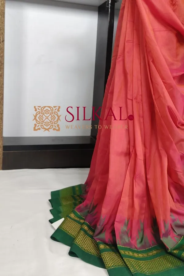 Ilkal_Cotton_Silk_Temple_Saree_Saree_Code-_SKL03390