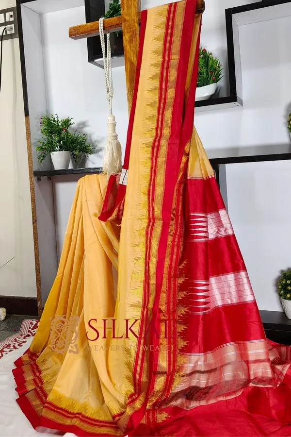 Ilkal_Cotton_Silk_Temple_Saree_Saree_Code-_SKL2033