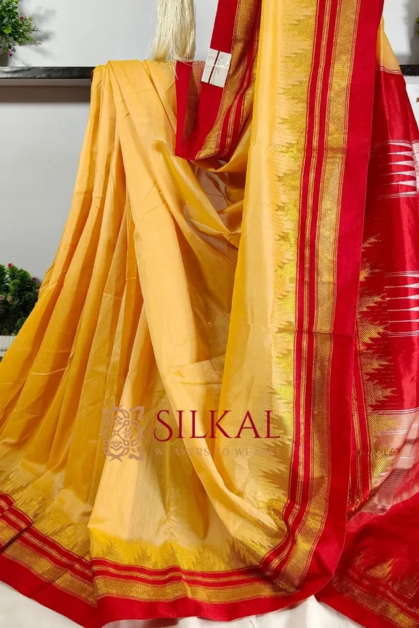 Ilkal_Cotton_Silk_Temple_Saree_Saree_Code-_SKL2033