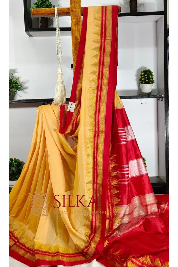 Ilkal_Cotton_Silk_Temple_Saree_Saree_Code-_SKL2033